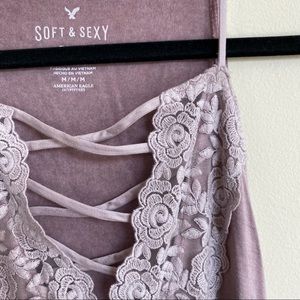 American Eagle soft and sexy lace top